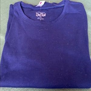 Navy Justice LS tee 14 NWT